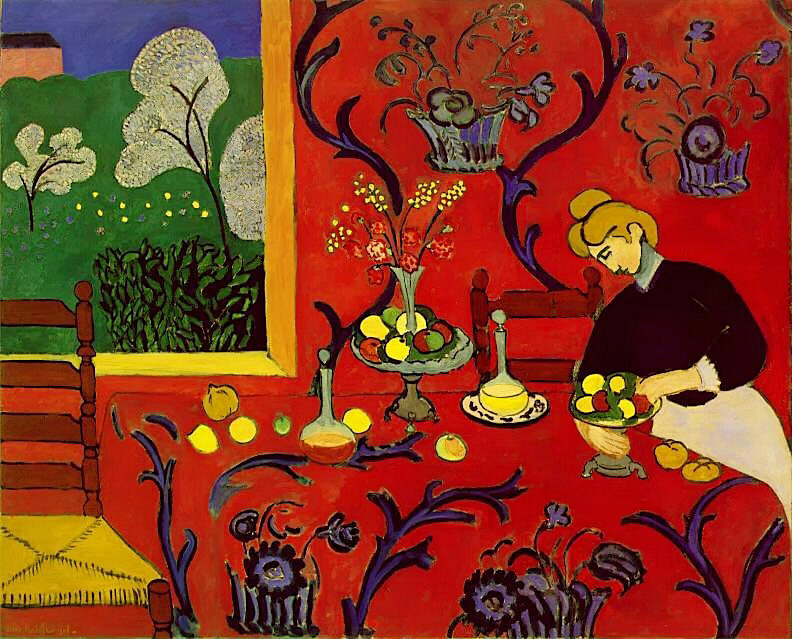 <i>Harmony in Red</i>,<BR>Matisse